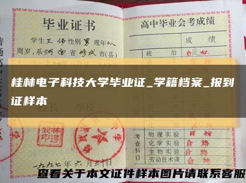 桂林电子科技大学毕业证_学籍档案_报到证样本缩略图