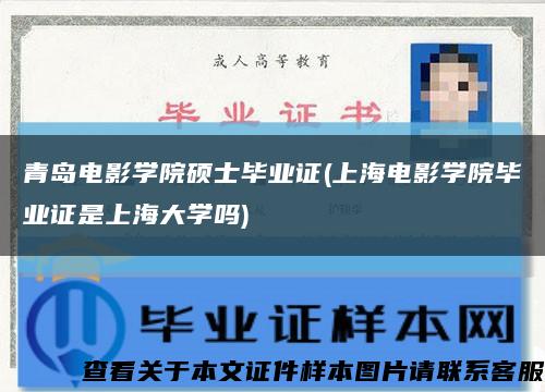 青岛电影学院硕士毕业证(上海电影学院毕业证是上海大学吗)缩略图