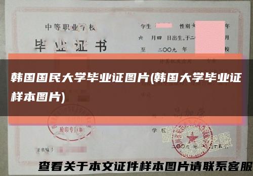 韩国国民大学毕业证图片(韩国大学毕业证样本图片)缩略图