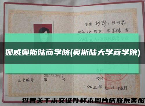 挪威奥斯陆商学院(奥斯陆大学商学院)缩略图