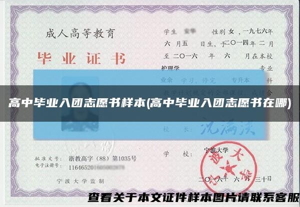 高中毕业入团志愿书样本(高中毕业入团志愿书在哪)缩略图