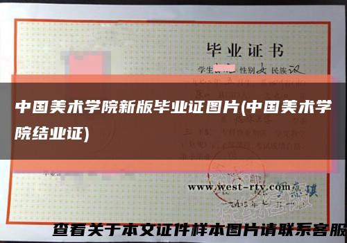 中国美术学院新版毕业证图片(中国美术学院结业证)缩略图