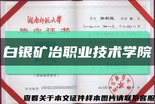 白银矿冶职业技术学院缩略图