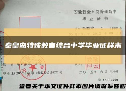 秦皇岛特殊教育综合中学毕业证样本缩略图