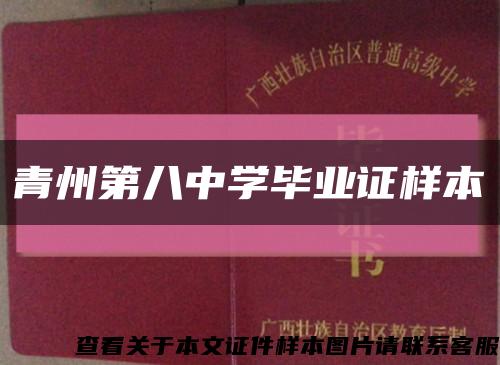 青州第八中学毕业证样本缩略图