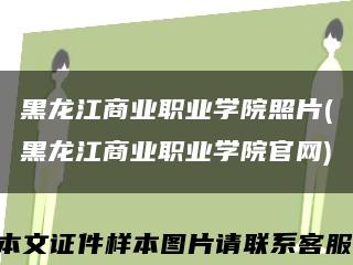 黑龙江商业职业学院照片(黑龙江商业职业学院官网)缩略图