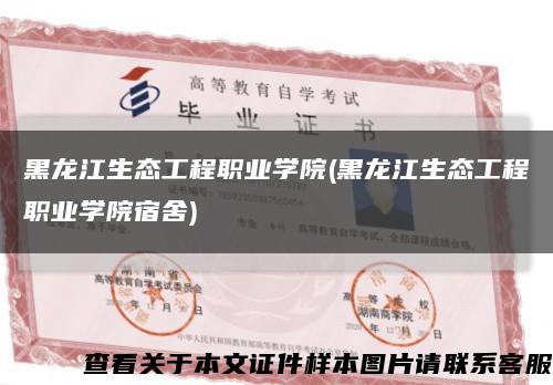 黑龙江生态工程职业学院(黑龙江生态工程职业学院宿舍)缩略图