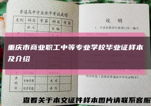 重庆市商业职工中等专业学校毕业证样本及介绍缩略图