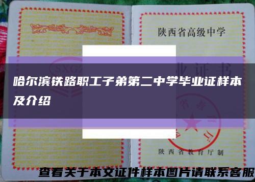 哈尔滨铁路职工子弟第二中学毕业证样本及介绍缩略图