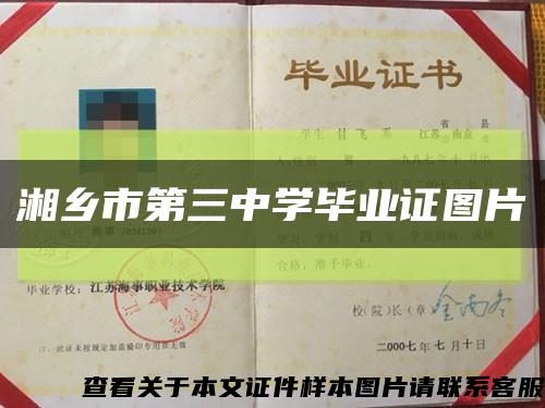 湘乡市第三中学毕业证图片缩略图