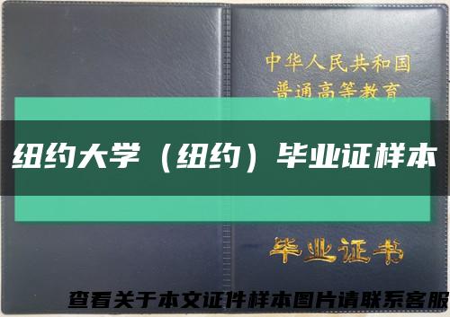 纽约大学（纽约）毕业证样本缩略图