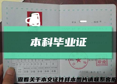 本科毕业证缩略图
