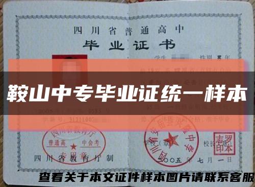 鞍山中专毕业证统一样本缩略图