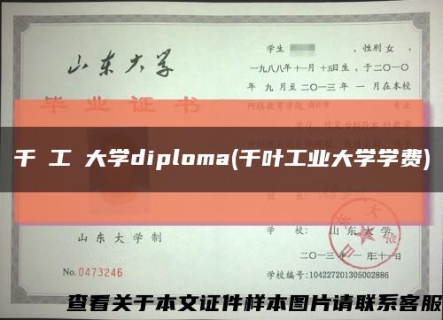 千葉工業大学diploma(千叶工业大学学费)缩略图