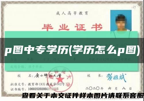 p图中专学历(学历怎么p图)缩略图
