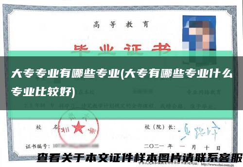 大专专业有哪些专业(大专有哪些专业什么专业比较好)缩略图