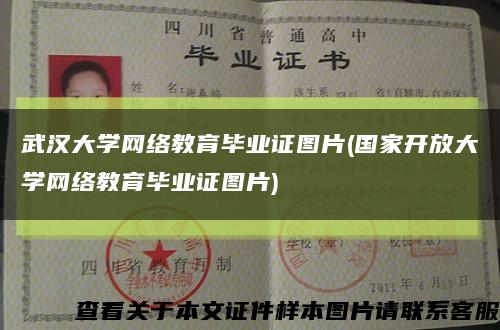 武汉大学网络教育毕业证图片(国家开放大学网络教育毕业证图片)缩略图