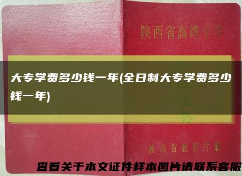 大专学费多少钱一年(全日制大专学费多少钱一年)缩略图