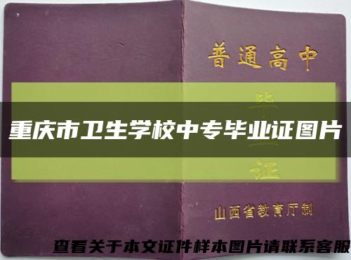 重庆市卫生学校中专毕业证图片缩略图