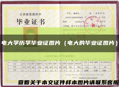 电大学历学毕业证图片（电大的毕业证图片）缩略图