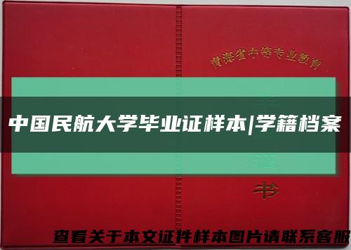 中国民航大学毕业证样本|学籍档案缩略图