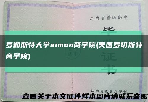 罗彻斯特大学simon商学院(美国罗切斯特商学院)缩略图