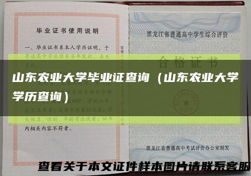 山东农业大学毕业证查询（山东农业大学学历查询）缩略图