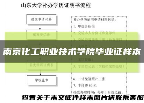 南京化工职业技术学院毕业证样本缩略图