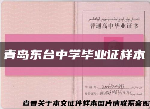 青岛东台中学毕业证样本缩略图