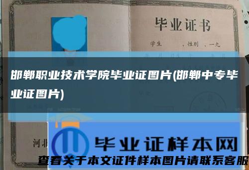 邯郸职业技术学院毕业证图片(邯郸中专毕业证图片)缩略图