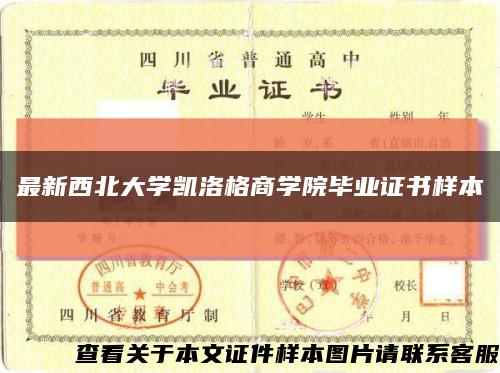 最新西北大学凯洛格商学院毕业证书样本缩略图