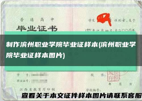 制作滨州职业学院毕业证样本(滨州职业学院毕业证样本图片)缩略图