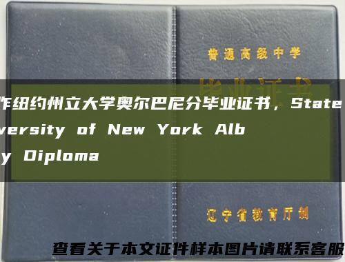 制作纽约州立大学奥尔巴尼分毕业证书，State University of New York Albany Diploma缩略图