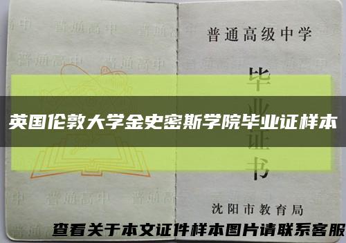 英国伦敦大学金史密斯学院毕业证样本缩略图