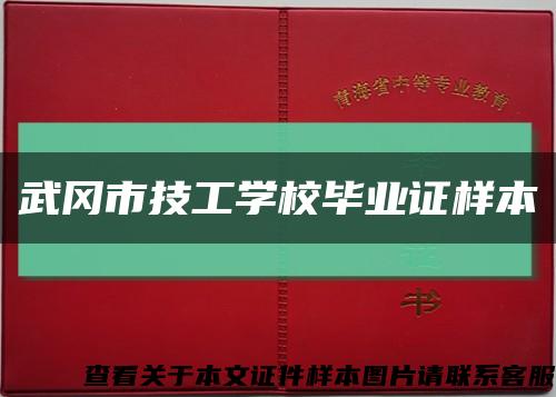 武冈市技工学校毕业证样本缩略图