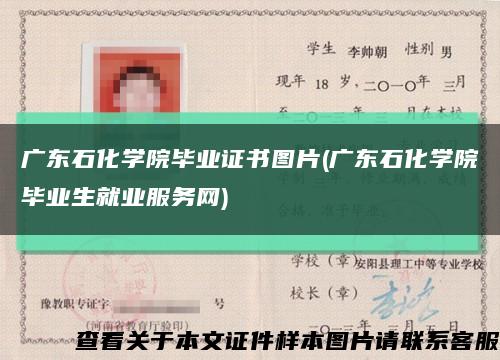 广东石化学院毕业证书图片(广东石化学院毕业生就业服务网)缩略图