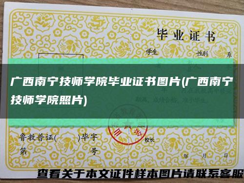 广西南宁技师学院毕业证书图片(广西南宁技师学院照片)缩略图