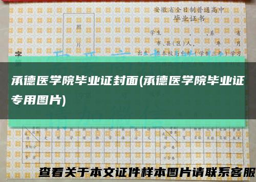 承德医学院毕业证封面(承德医学院毕业证专用图片)缩略图