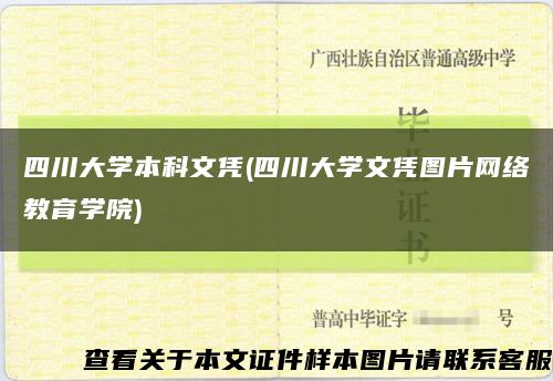 四川大学本科文凭(四川大学文凭图片网络教育学院)缩略图