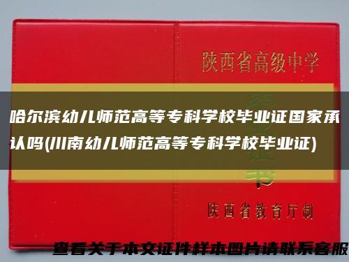 哈尔滨幼儿师范高等专科学校毕业证国家承认吗(川南幼儿师范高等专科学校毕业证)缩略图
