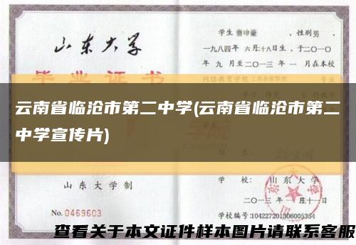 云南省临沧市第二中学(云南省临沧市第二中学宣传片)缩略图