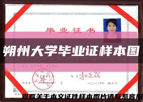 朔州大学毕业证样本图缩略图