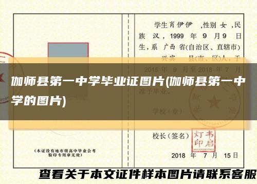 伽师县第一中学毕业证图片(伽师县第一中学的图片)缩略图