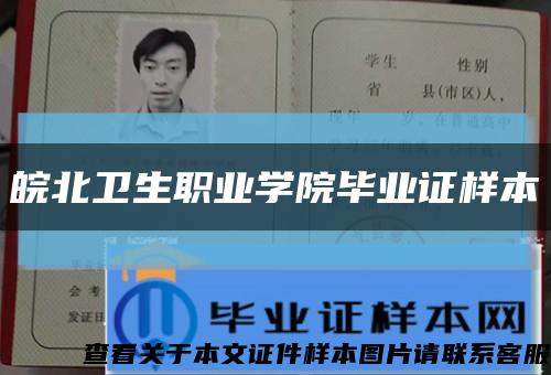 皖北卫生职业学院毕业证样本缩略图