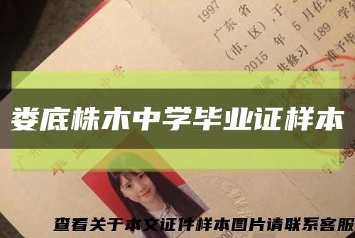 娄底株木中学毕业证样本缩略图