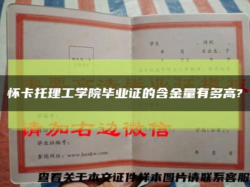 怀卡托理工学院毕业证的含金量有多高?缩略图
