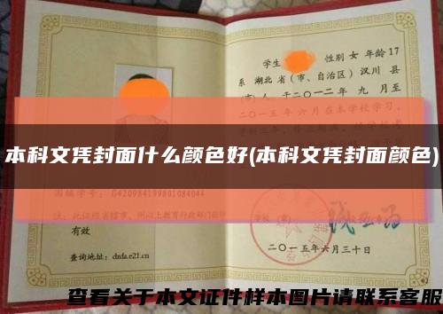 本科文凭封面什么颜色好(本科文凭封面颜色)缩略图