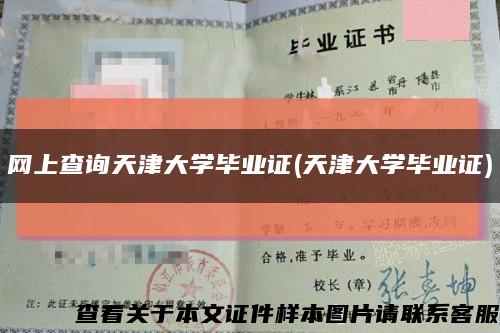 网上查询天津大学毕业证(天津大学毕业证)缩略图