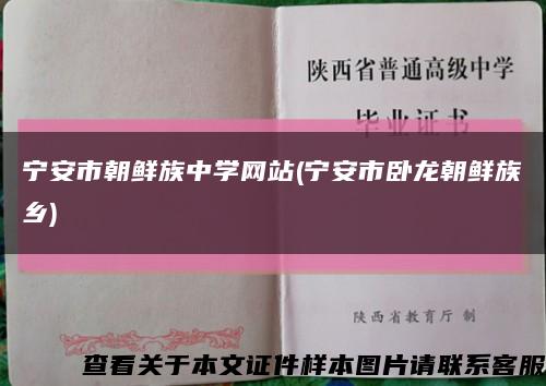 宁安市朝鲜族中学网站(宁安市卧龙朝鲜族乡)缩略图