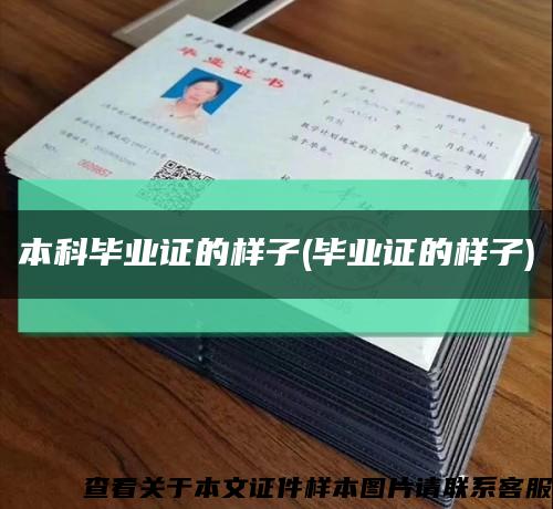 本科毕业证的样子(毕业证的样子)缩略图